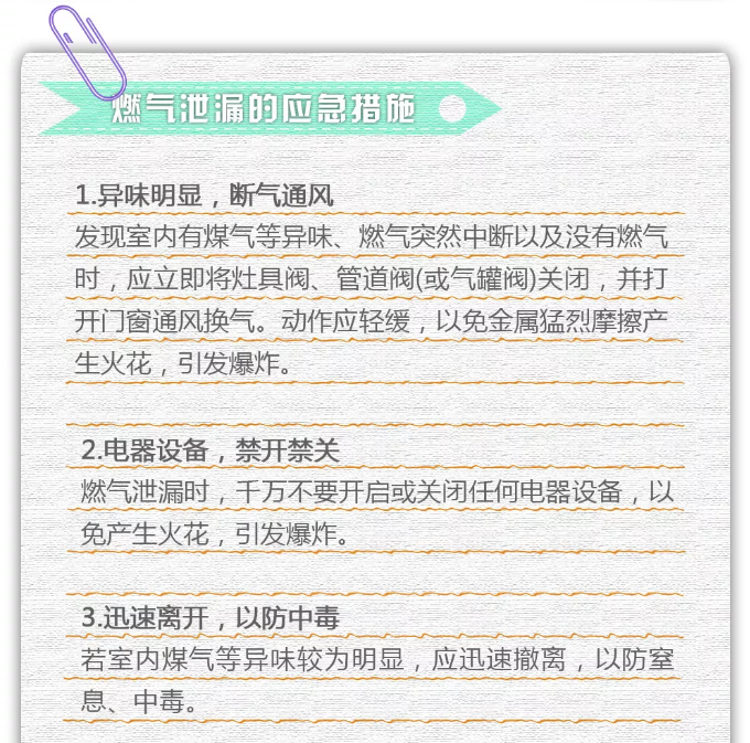 燃?xì)庑孤┑膽?yīng)急措施