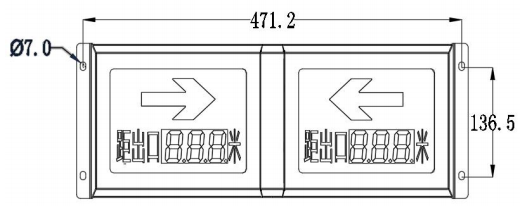 JT-BLJC-1LREⅠ1W-A25S-S地鐵區(qū)間 隧道專用標(biāo)志燈 米標(biāo)燈安裝尺寸圖