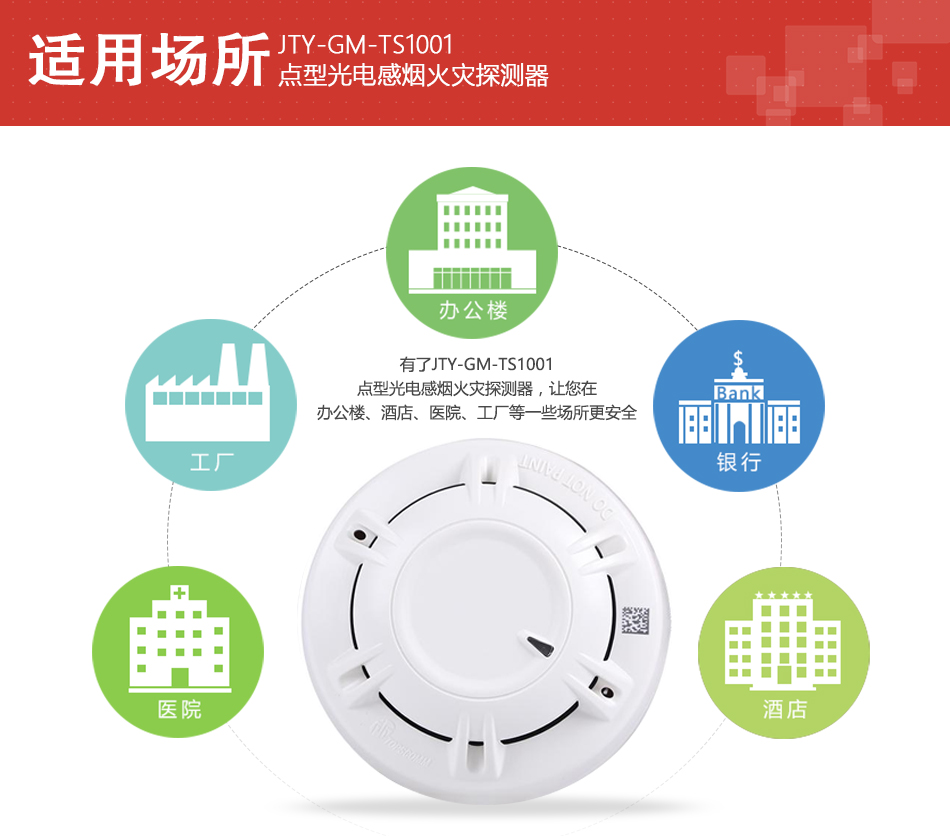 JTY-GM-TS1001感煙火災探測器適用場所