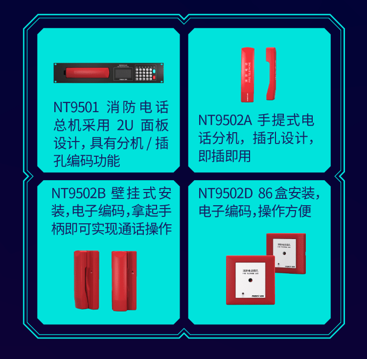 尼特NT9500消防電話系統(tǒng)組成