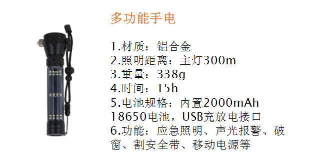 大華多功能手電