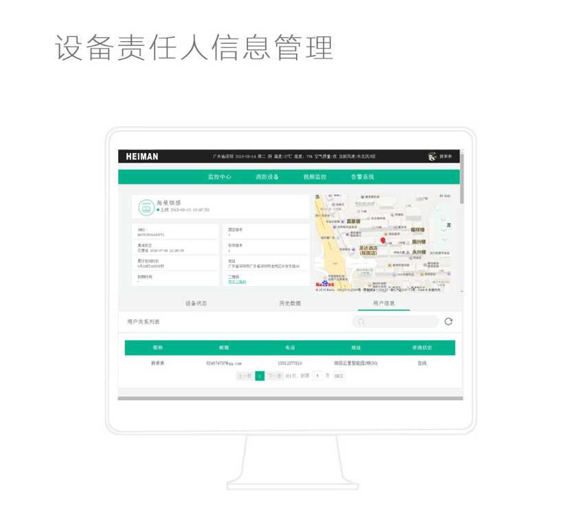 HS2CA-NB 一氧化碳報(bào)警器設(shè)備責(zé)任人信息管理