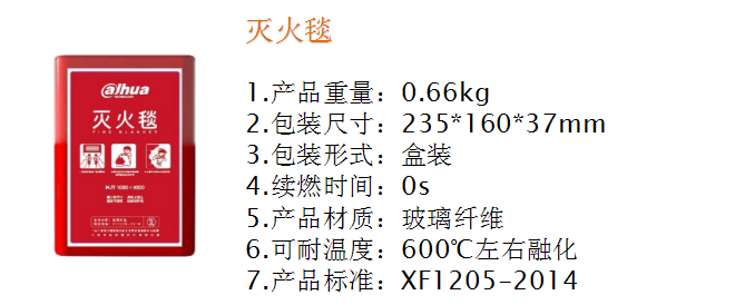 大華華消滅火毯
