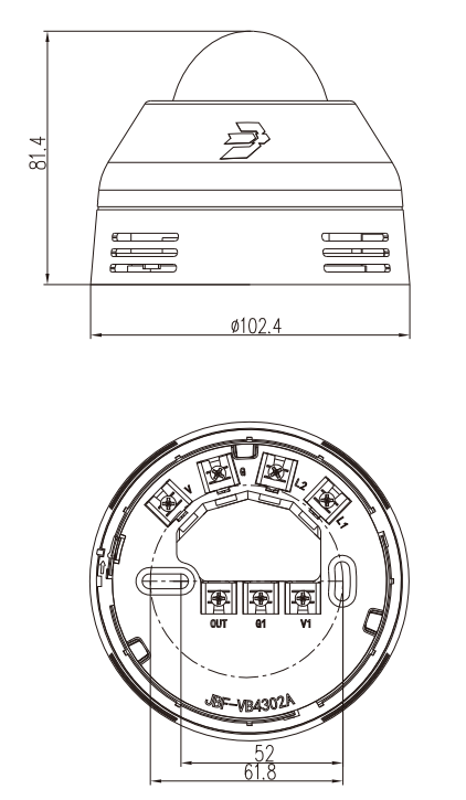 JBF4372R無(wú)線聲光警報(bào)器產(chǎn)品結(jié)構(gòu)圖