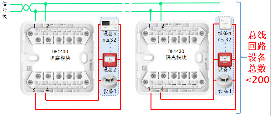 DH1430隔離模塊接線圖