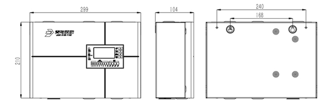 JBF-AR10P1吸氣式感煙火災(zāi)探測(cè)器外觀尺寸