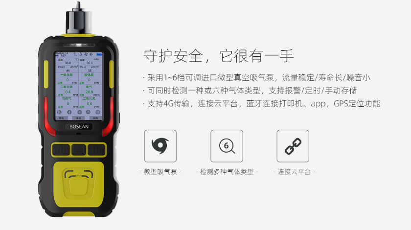 K-600M泵吸式六合一氣體檢測(cè)儀特點(diǎn)