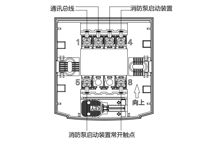 HD200HYD智能編址消火栓按鈕接線圖
