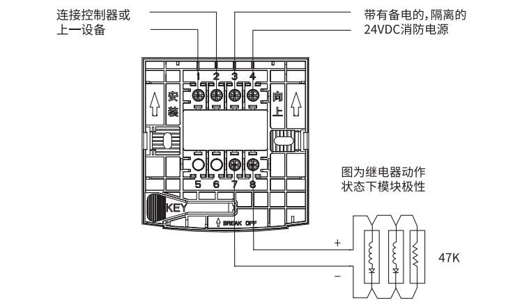 HD200C智能輸出模塊接線(xiàn)圖