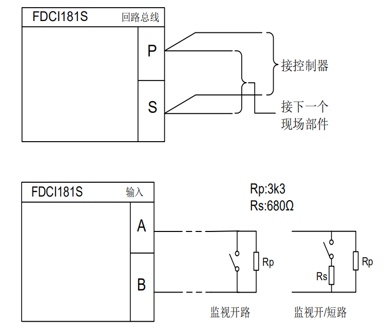 FDCI181S輸入模塊接線圖