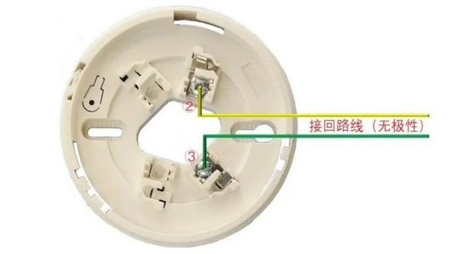 HJ120感煙火災(zāi)探測器/HJ230感溫火災(zāi)探測器接線圖