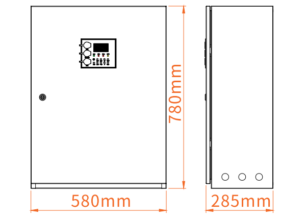 HS-D-1KVA-H8114應(yīng)急照明集中電源外形尺寸
