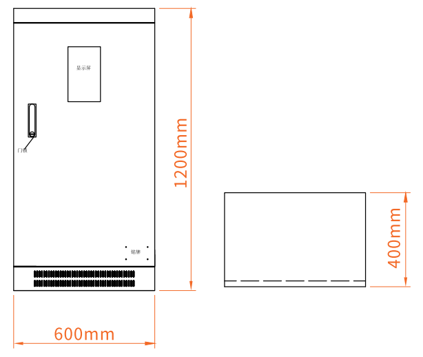 HS-D-1KVA-H8115應急照明集中電源外形尺寸