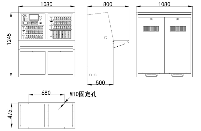 JB-TT-JBF-11SF-C火災(zāi)報(bào)警控制器(聯(lián)動(dòng)型)外觀尺寸