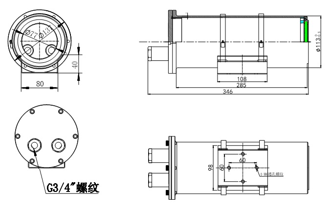GL-EX325(P)-I5(4/6/8/12mm)防爆網(wǎng)絡(luò)攝像機(jī)防爆攝像頭產(chǎn)品尺寸