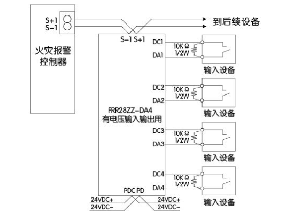 FRR28ZZ-DA4輸入模塊接線圖