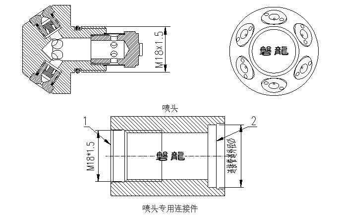 XSW-T系列高壓細水霧噴頭（開式）結構組成
