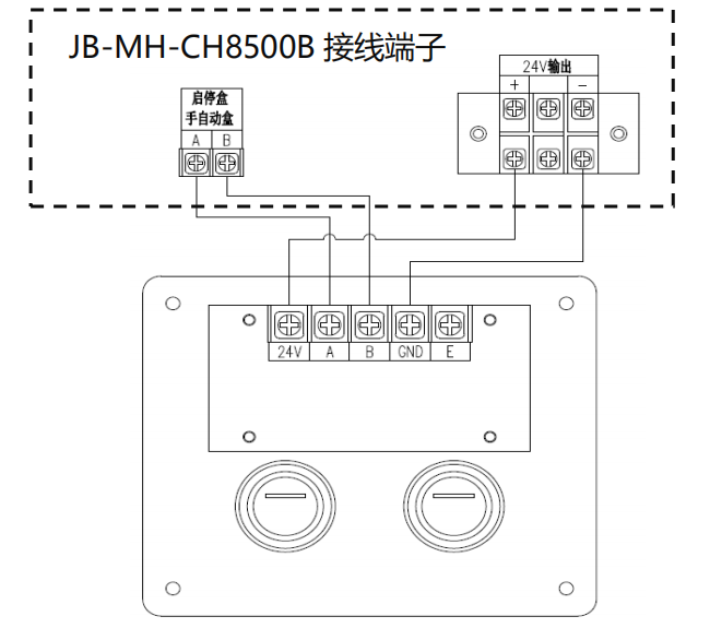 CH8507BFS手/自動轉(zhuǎn)換盒接線圖