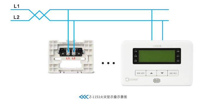 Z-1151火災(zāi)顯示盤接線圖