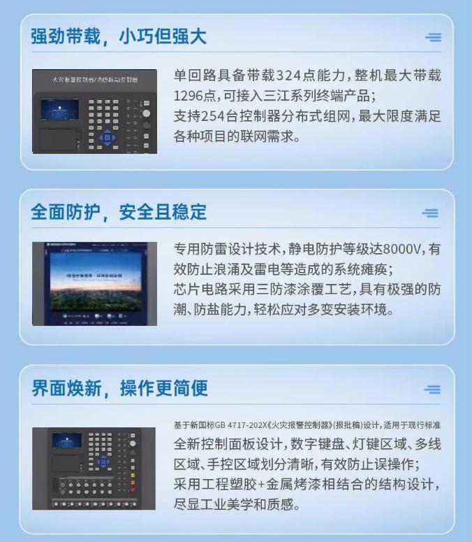 三江JB-QBL-A104新一代壁掛式消防主機(jī)特點(diǎn)
