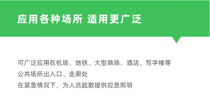 泰和安新款“仿車燈式”消防應(yīng)急照明燈具適用場(chǎng)所