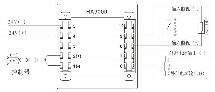 HA900D輸入輸出模塊接線圖