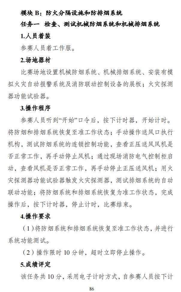 第二屆全國消防行業(yè)職業(yè)技能大賽技術(shù)文件之消防設(shè)施操作員競賽項(xiàng)目技術(shù)細(xì)則