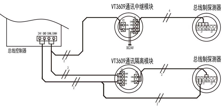 VT3609中繼隔離器接線圖