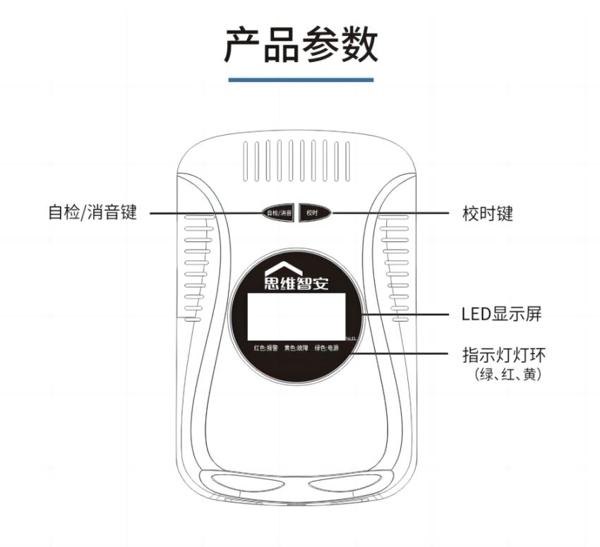 JT-LZ-3953家用可燃?xì)怏w探測器產(chǎn)品參數(shù)