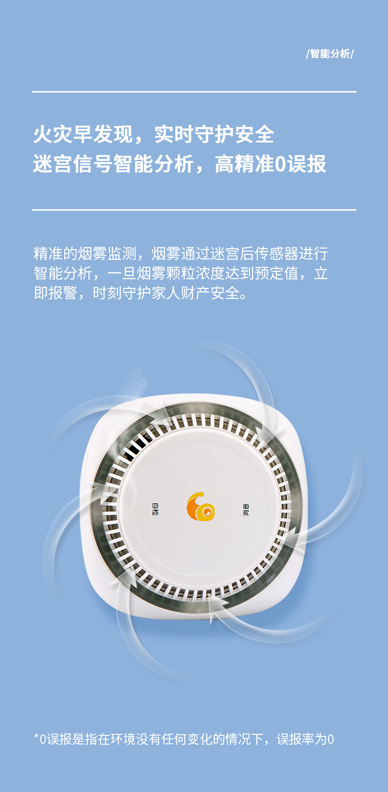 JTY-GF-WSH6101獨(dú)立式光電感煙火災(zāi)探測(cè)報(bào)警器報(bào)警
