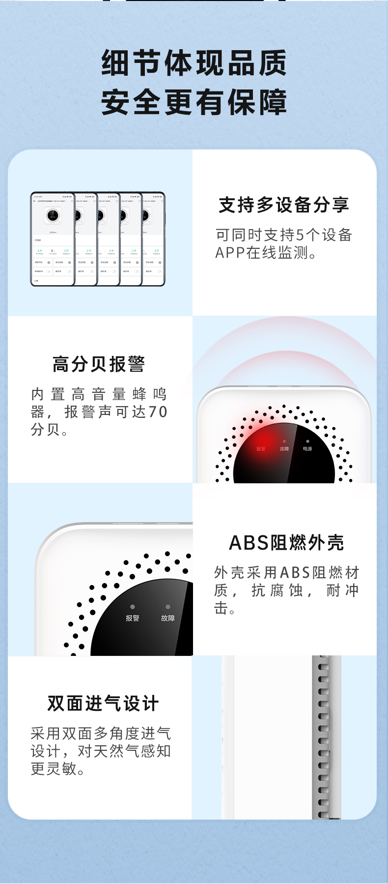 JT-DH-HY-GA4FA-O鴻蒙智聯(lián)L家用可燃?xì)怏w探測(cè)器細(xì)節(jié)展示