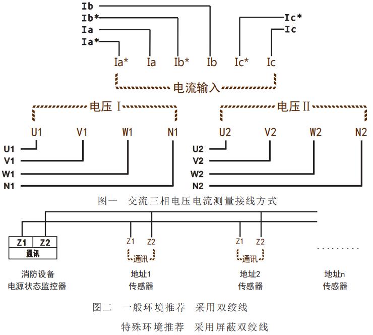GST-DJ-S63C交流三相電壓電流傳感器接線圖