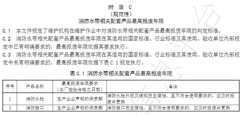 消防水帶產(chǎn)品維護、更換及售后服務(wù)"