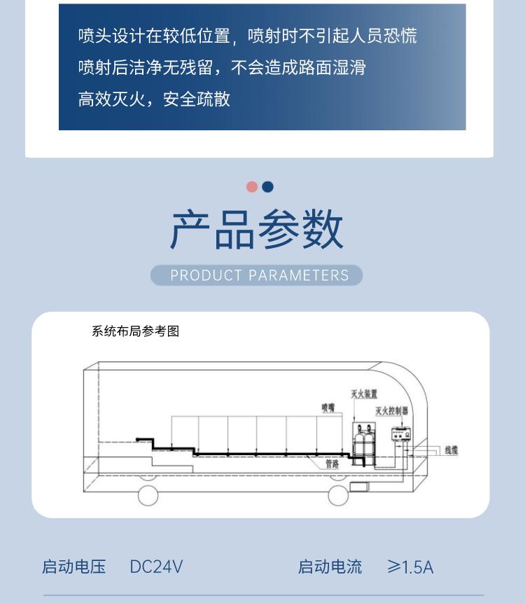 全氟己酮公共交通客艙滅火系統(tǒng)參數(shù)