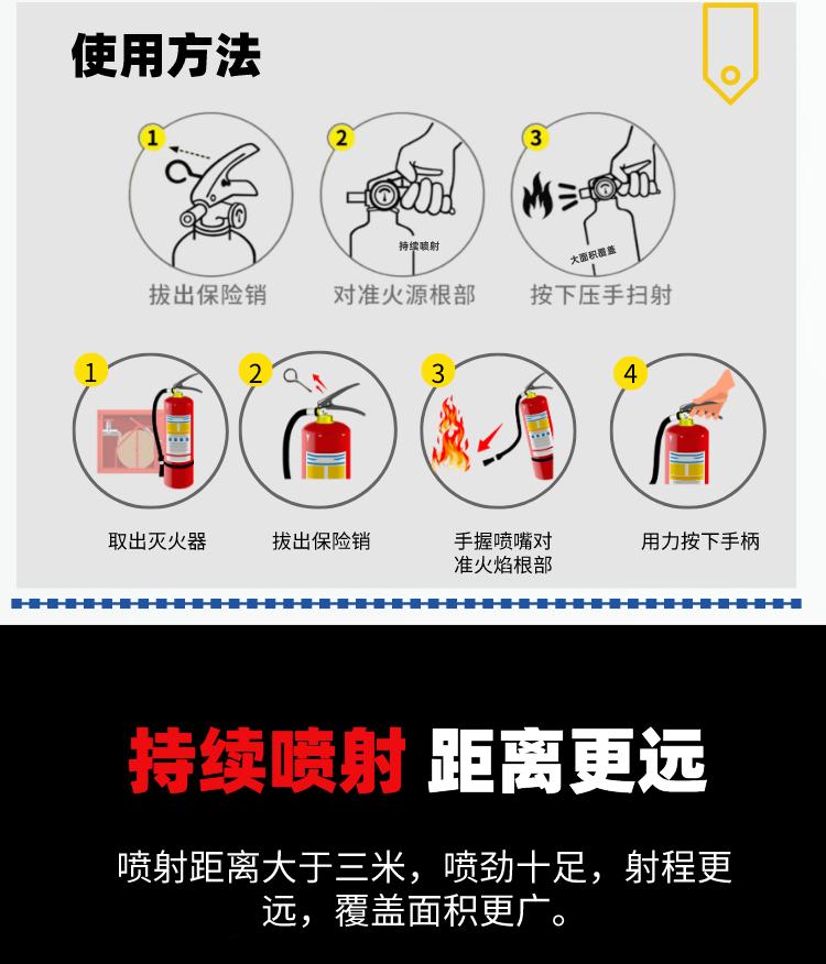 TKD-8341全氟己酮手提式滅火器使用方法