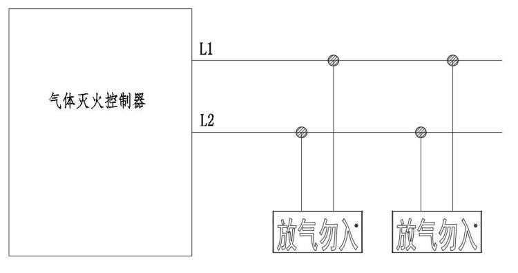 QM-ZSD-13氣體釋放警報器接線圖及說明