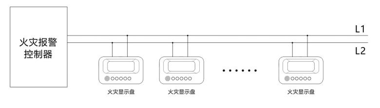JB-FSD-C82火災(zāi)顯示盤接線圖