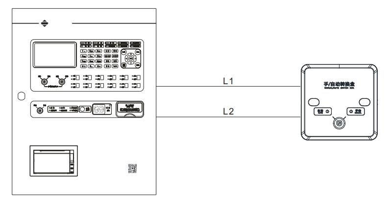 ECP-MA-01型手/自動轉(zhuǎn)換盒接線圖