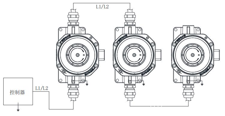 JTW-ZD-A20G-Ex防爆型點(diǎn)型感溫火災(zāi)探測(cè)器接線圖