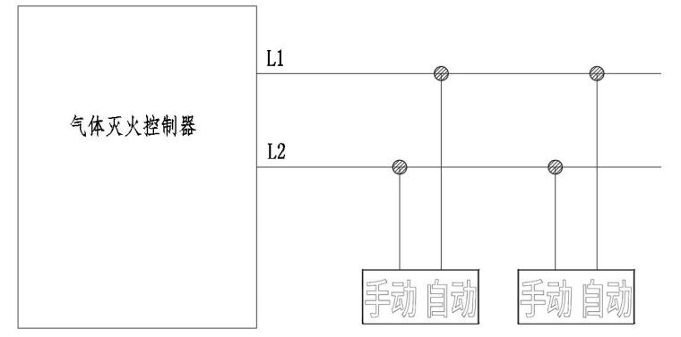QM-ZSD-91手動自動狀態(tài)指示燈接線圖