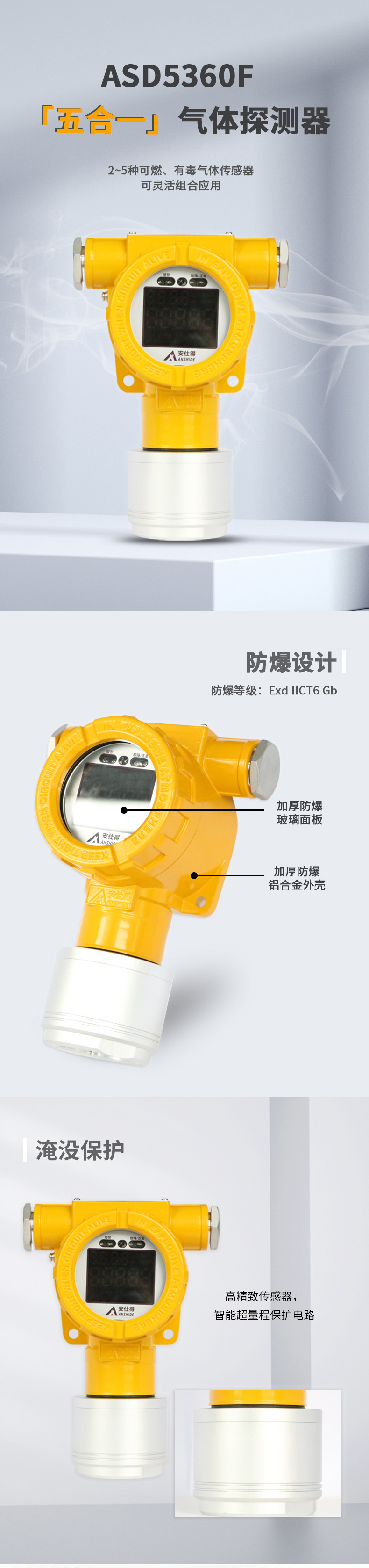 ASD5360F五合一氣體探測器1