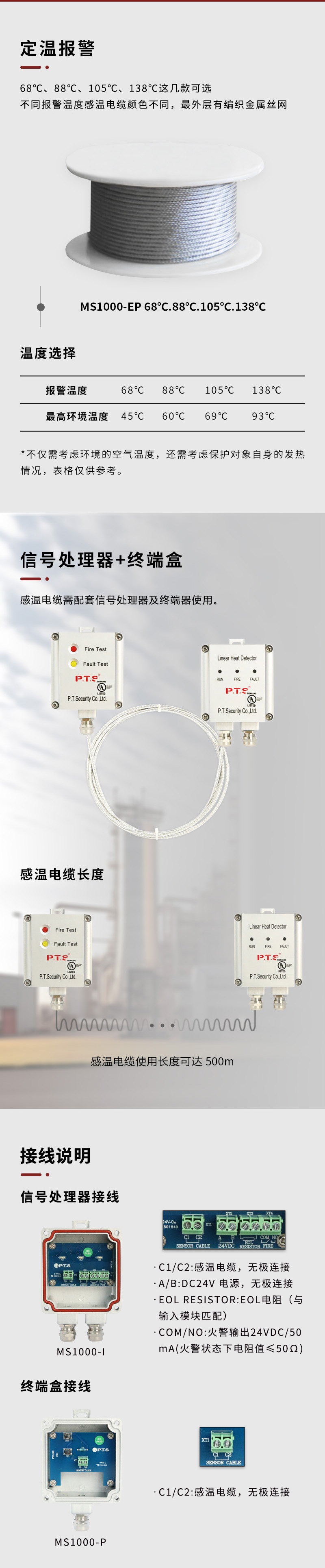 MS1000 EP 88纜式線型感溫火災(zāi)探測(cè)器2