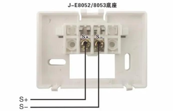 J-EI8052火災(zāi)顯示盤接線圖