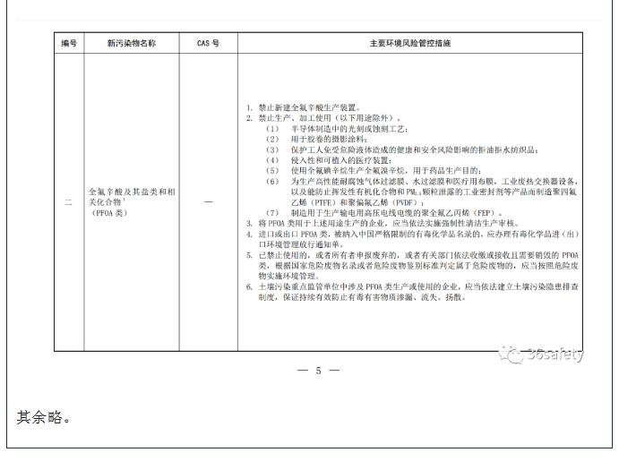 用于生產(chǎn)泡沫滅火劑的FPOS將在2023年12月31日后停止使用