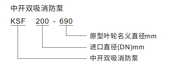 KSF系列中開雙吸消防泵型號