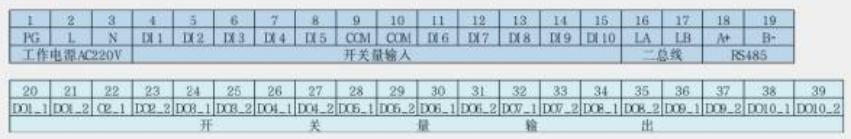 消防水泵信息監(jiān)控模塊接線端子說明
