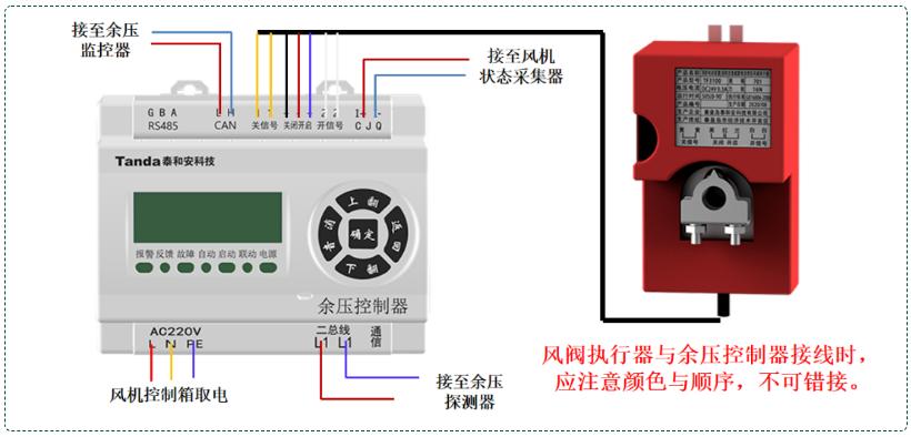 TF3200余壓探測器接線圖