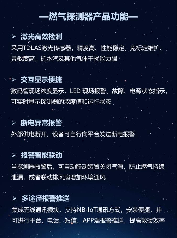 海康消防新品激光式可燃?xì)怏w探測器產(chǎn)品功能