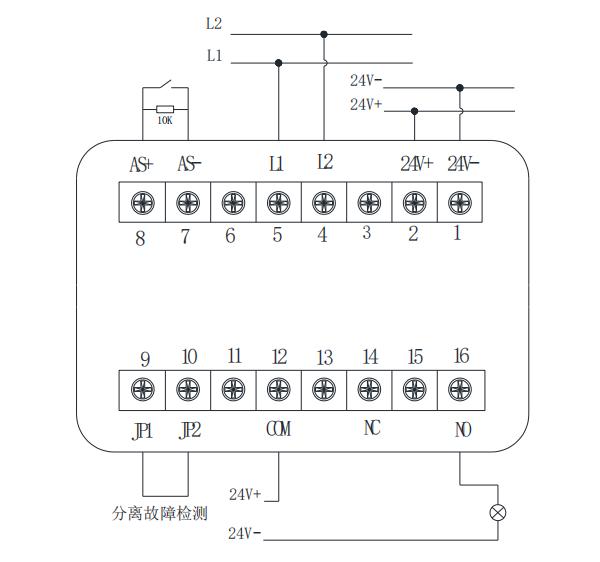 JBF-W1141輸入/輸出模塊接線圖