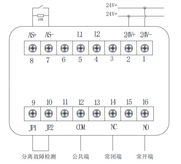 JBF-W1141輸入/輸出模塊接線圖